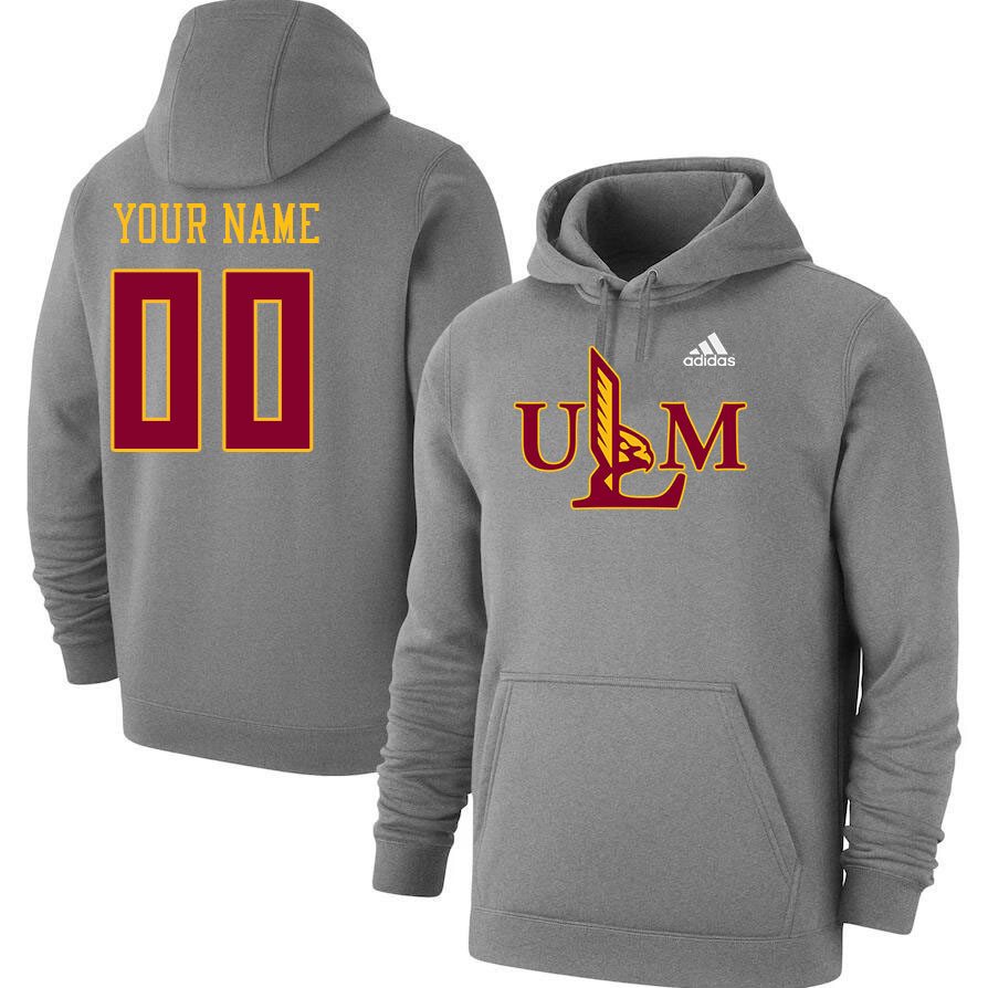 Custom Louisiana?CMonroe Warhawks Name And Number Hoodies-Grey